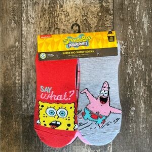 Nickelodeon SpongeBob SquarePants Colorful No Show Socks